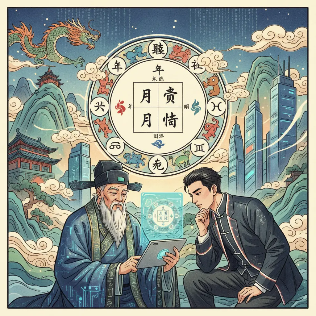 八字命盤 - 八字算命