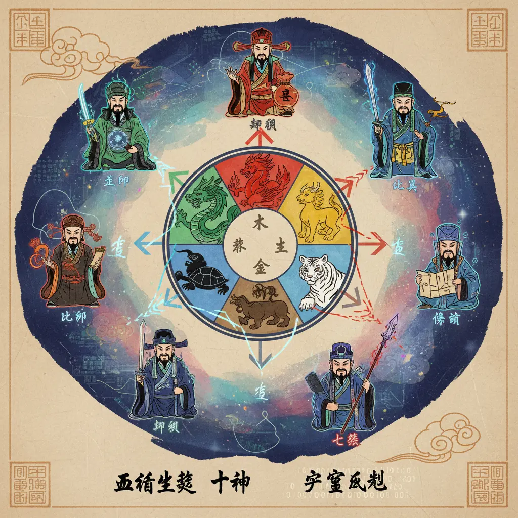 十神 - 五行生剋